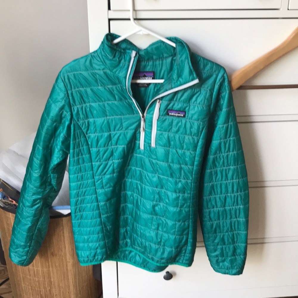 Turquoise Patagonia jacket